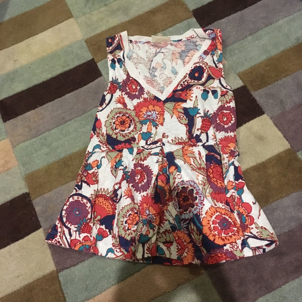 Anthropologie Deletta peplum tank, XS